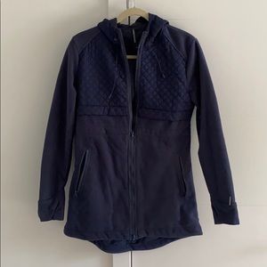 Long Navy Fleece Jacket